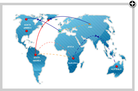 全球网络地图