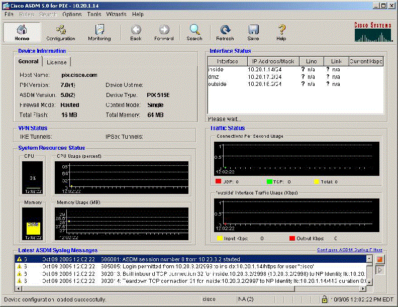 Export configuration Cisco ASDM interface