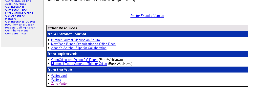 Web-Based Word Processors