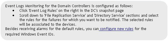 Monitor Event Log Rules with OpManager